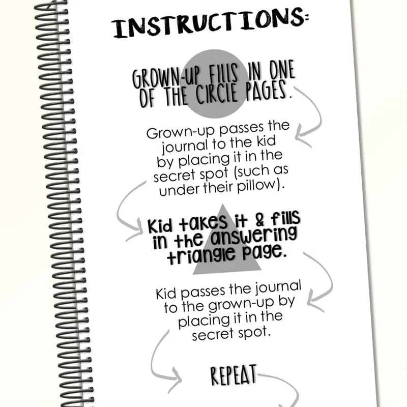 Just Between You & Me Kid Back and Forth Journal