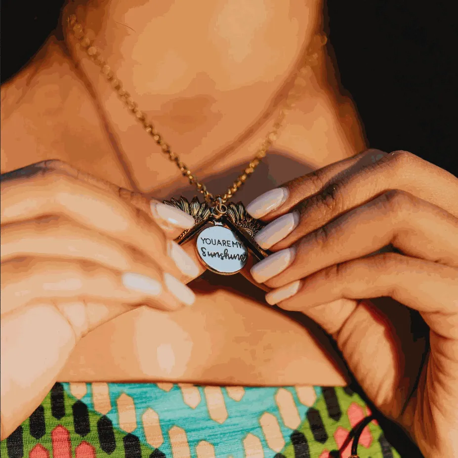 🌻"You Are My Sunshine"🌞Sunflower Necklace