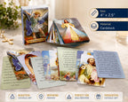 ✝️ Catholic PU+PVC Leather Holy Card Holder – Pocket Prayer Card Organizer with Snap Closure