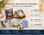 ✝️ Catholic PU+PVC Leather Holy Card Holder – Pocket Prayer Card Organizer with Snap Closure